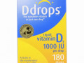 Ddrops, Жидкий витамин D3, 1000 МЕ, 0,17 жидких унций (5 мл)