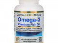 California Gold Nutrition, Омега-3, рыбий жир премиального качества, 100 рыбно-желатиновых капсул