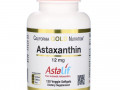 California Gold Nutrition, Астаксантин, чистый исландский AstaLif, 12 мг, 120 растительных мягких таблеток