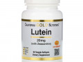 California Gold Nutrition, Лютеин с зеаксантином, 20 мг, 60 растительных мягких таблеток
