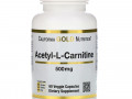 California Gold Nutrition, SPORT, Ацетил-L-карнитин, 500 мг, 60 растительных капсул