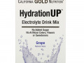 California Gold Nutrition, HydrationUP, смесь для напитка с электролитами, виноград, 20 пакетов весом 0,17 унции (4,7 г) каждый