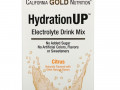 California Gold Nutrition, HydrationUP, смесь для приготовления электролитического напитка, цитрусы, 20 пакетиков, 4,4 г (0,16 унции) в каждом