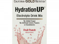 California Gold Nutrition, HydrationUP, смесь для приготовления электролитического напитка, фруктовый пунш, 20 пакетиков по 4,2 г (0,15 унции)