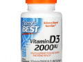 Doctor's Best, витамин D3, 50 мкг (2000 МЕ), 180 капсул