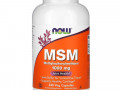 Now Foods, МСМ, метилсульфонилметан, 1000 мг, 240 вегетарианских капсул