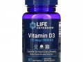 Life Extension, витамин D3, 175 мкг (7000 МЕ), 60 мягких таблеток