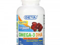 Deva, веганская омега-3 ДГК, 90 веганских мягких таблеток
