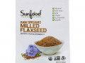 Sunfood, Raw Organic Milled Flaxseed, 1 lb (453.5 g)