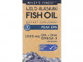 Wiley's Finest, рыбий жир диких аляскинских рыб, максимальное содержание ЭПК, 1000 мг, 60 рыбных капсул