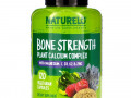 NATURELO, Bone Strength, Plant-Based Calcium Complex, 120 Vegetarian Capsules