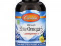 Carlson Labs, Elite Omega-3 Gems, отборные омега-3 кислоты, натуральный лимонный вкус, 1600 мг, 240 мягких таблеток