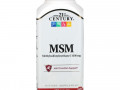 21st Century, МСМ, метилсульфонилметан, 1000 мг, 180 таблеток