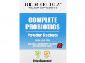 Dr. Mercola, комплекс пробиотиков в виде порошка в пакетиках, натуральный малиновый вкус, 70 млрд КОЕ, 30 пакетиков, по 3,5 г (0,12 унции) каждый