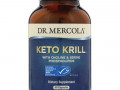 Dr. Mercola, Keto Krill, криль с фосфолипидами холина и серина, 60 капсул