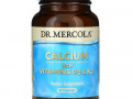 Dr. Mercola, кальций с витаминами D3 и К2, 90 капсул