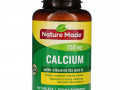 Nature Made, Calcium with D3 and K, 750 mg, 100 Tablets