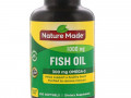 Nature Made, рыбий жир, 1000 мг, 250 мягких желатиновых капсул