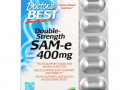 Doctor's Best, SAM-e, Double Strength, 400 мг, 60 таблетки, покрытые желудочно-резистентной оболочкой