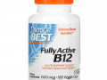 Doctor's Best, активный витамин B12, 1500 мкг, 180 вегетарианских капсул
