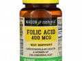 Mason Natural, фолиевая кислота, 400 мкг, 100 таблеток