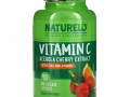 NATURELO, витамин C, экстракт ацеролы с цитрусовыми биофлавоноидами, 90 капсул с замедленным высвобождением