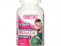 Deva, пренатальные мультивитамины и минералы, для веганов, один таблетка в день, 90 таблеток, покрытых оболочкой