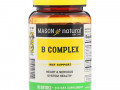 Mason Natural, комплекс витаминов группы В, 100 капсул
