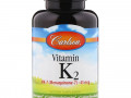 Carlson Labs, Витамин K2 MK-7 (менахинон-7), 45 мкг, 180 мягких таблеток