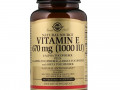 Solgar, Натуральный витамин Е, 670 мкг (1000 МЕ), 100 мягких таблеток