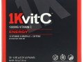 1Kvit-C, Витамин C, повышение уровня энергии, шипучая смесь для приготовления напитка, натуральный апельсиновый вкус, 1000 мг, 30 пакетиков по 6,8 г (0,24 унции)