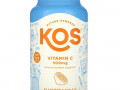 KOS, витамин C, со вкусом апельсина, 500 мг, 90 жевательных таблеток