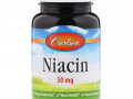 Carlson Labs, ниацин, 50 мг, 300 таблеток