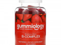 Gummiology, комплекс витаминов группы В, со вкусом клубники, 100 жевательных таблеток