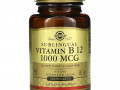 Solgar, сублингвальный витамин B12, 1000 мкг, 250 капсул