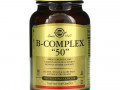 Solgar, комплекс витаминов группы B «50», 100 растительных капсул