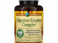 Pure Vegan, комплекс пищеварительных ферментов, 90 растительных капсул