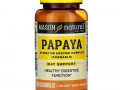 Mason Natural, папайя, комплекс пищеварительных ферментов, 100 жевательных таблеток