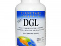 Planetary Herbals, DGL, глицирризинат солодки, 200 жевательных таблеток