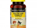 Mason Natural, пробиотик с клетчаткой для здоровья детей, 60 жевательных таблеток