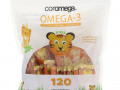 Coromega, омега-3 кислоты для детей, с тропическим апельсином и витамином D, 120 одноразовых порционных пакетиков