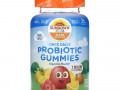 Sundown Naturals Kids, Kids Probiotic Gummies, Natural Pineapple, Raspberry & Orange, 2 Billion Live Cultures, 30 Gummies