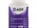 Advanced Orthomolecular Research AOR, R-липоевая кислота, 300 мг, 60 растительных капсул