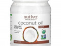 Nutiva, органическое кокосовое масло, первого отжима, 1,6 л (54 жидк. унции)