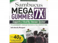 Nature's Answer, Sambucus Mega Gummies 7X Strength, черная бузина, 30 вегетарианских жевательных мармеладок без желатина