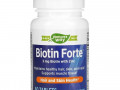 Enzymatic Therapy, Biotin Forte, биотин с цинком, 3 мг, 60 таблеток