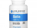 Lake Avenue Nutrition, биотин, 5000 мкг, 30 растительных капсул