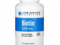 Lake Avenue Nutrition, биотин, 5000 мкг, 120 растительных капсул