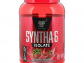 BSN, Syntha-6 Isolate, сухая смесь для приготовления протеиновых коктейлей, со вкусом клубники, 912 г (2,01 фунтов)