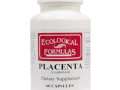 Ecological Formulas, плацента (лиофилизованная), 60 капсул